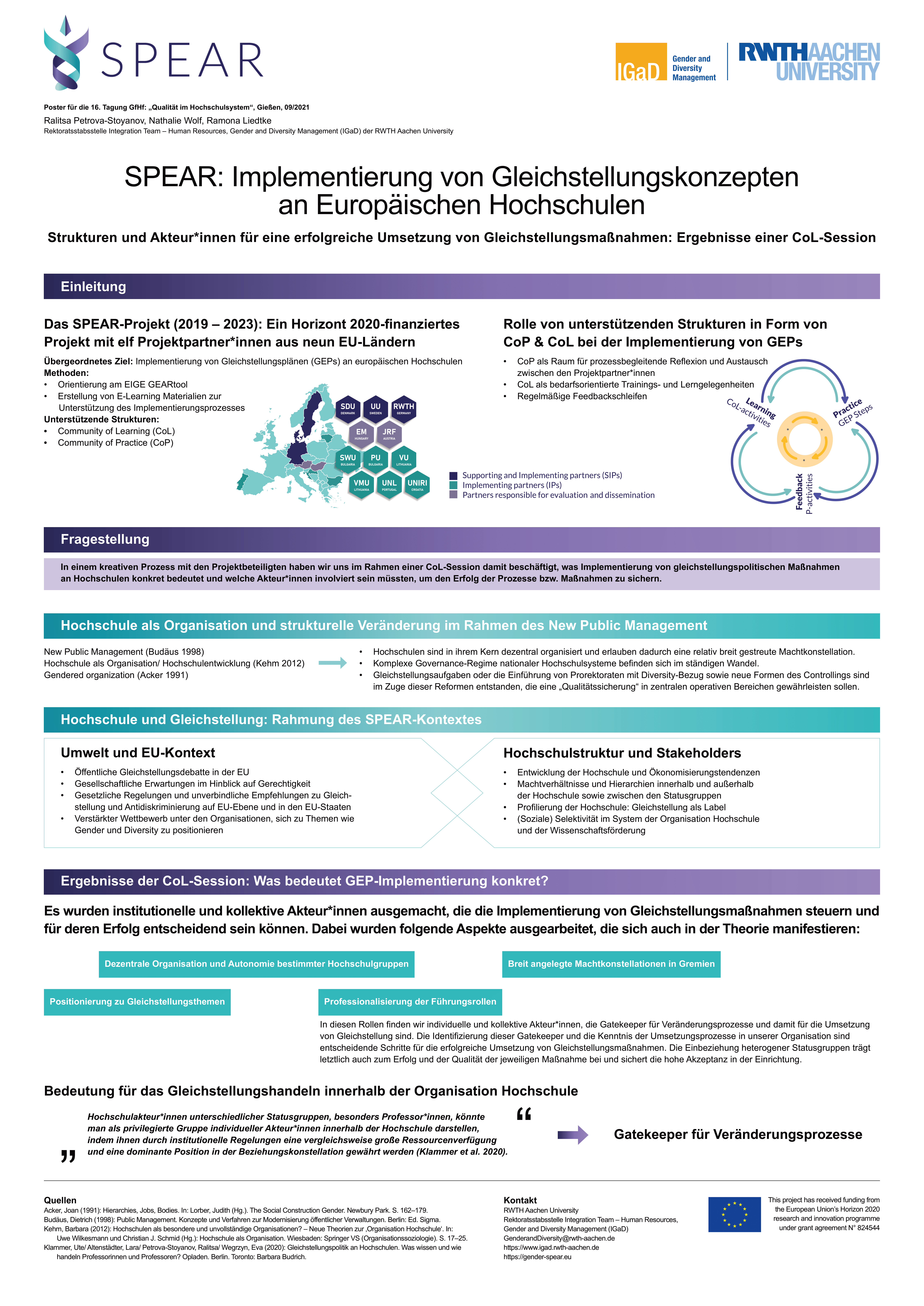 Poster contribution at conference 